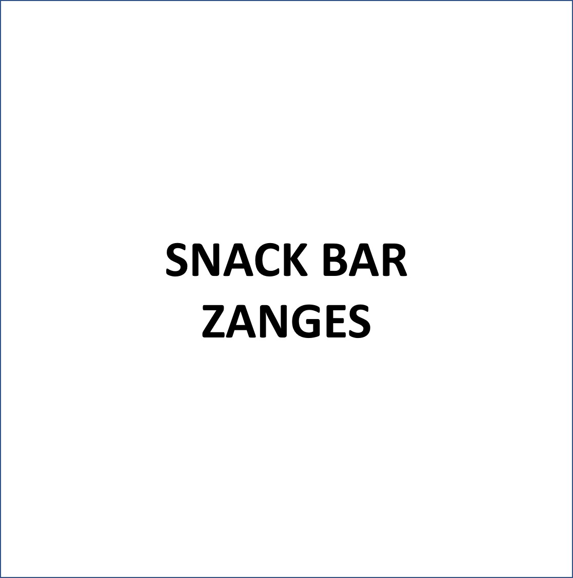 Snack Bar Zanges