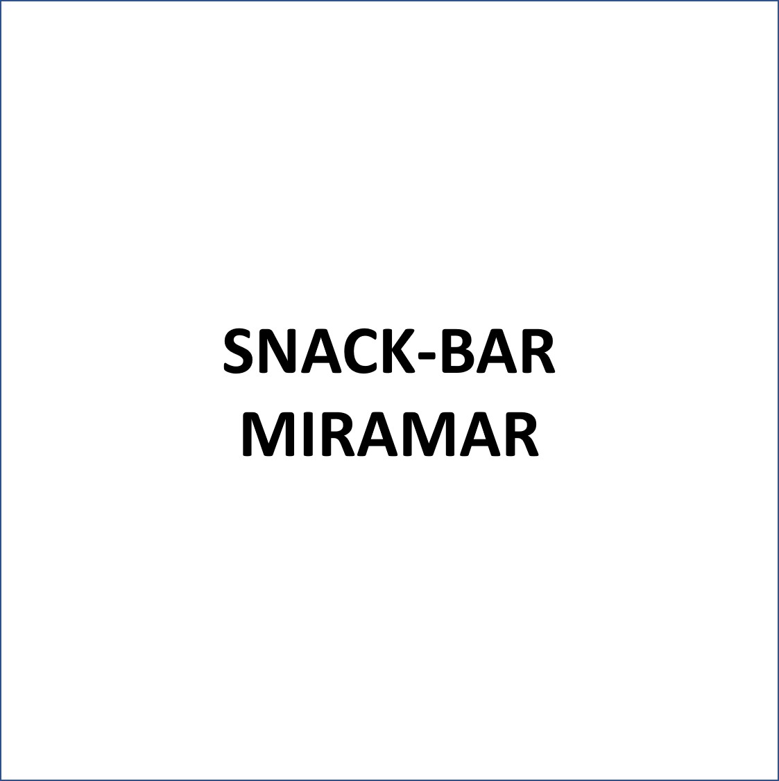 Snack Bar Miramar