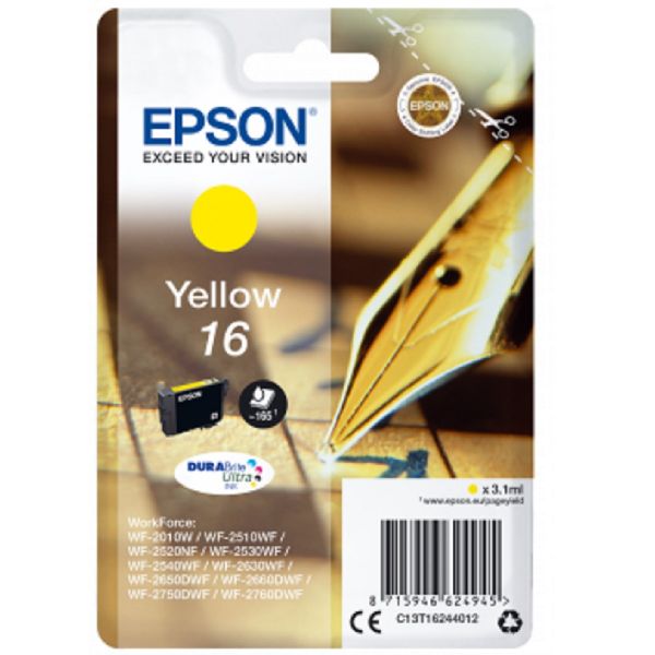 Tinteiro original Epson amarelo 16 - C13T16244010