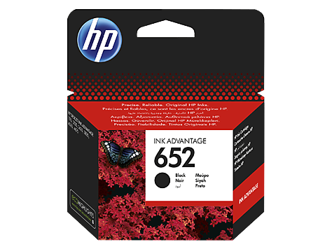 Tinteiro original HP preto 652 - F6V25AE