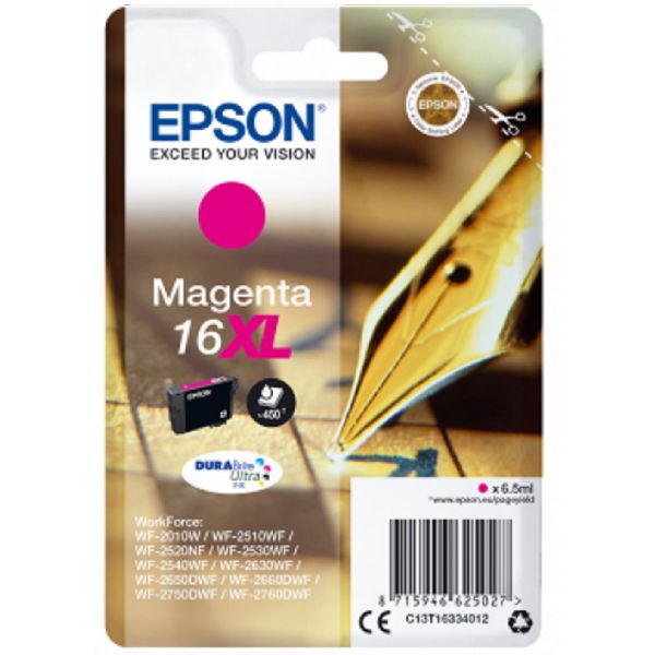 Tinteiro original Epson magenta 16XL - C13T16334010