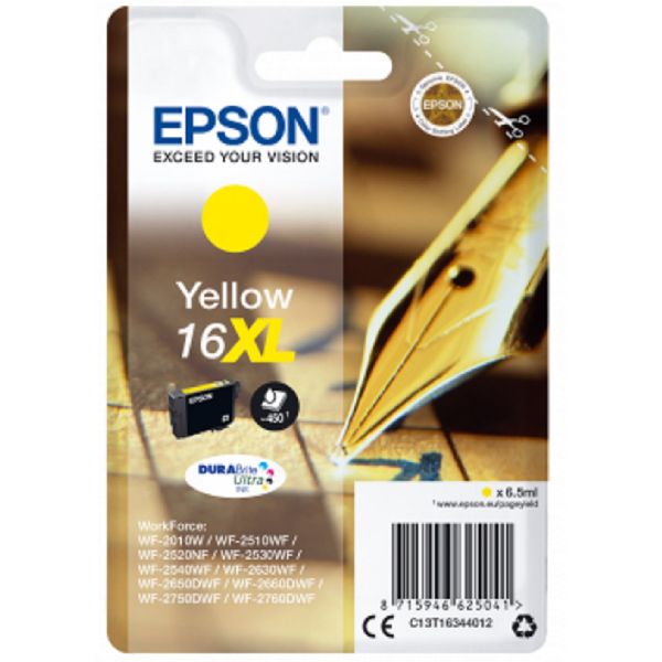 Tinteiro original Epson amarelo 16XL - C13T16344010