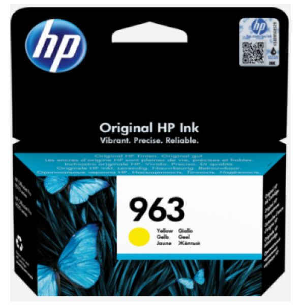 Tinteiro HP original 963 Amarelo - 3JA25AE