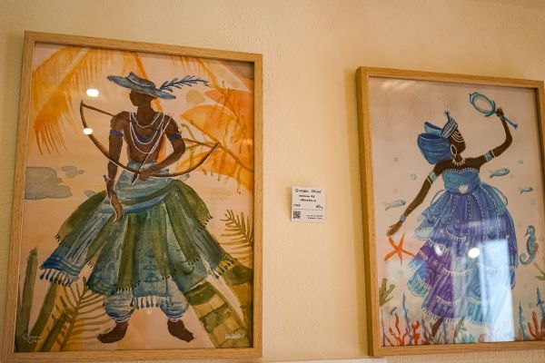 Quadro A3 Orixás - Pintura em Aquarela