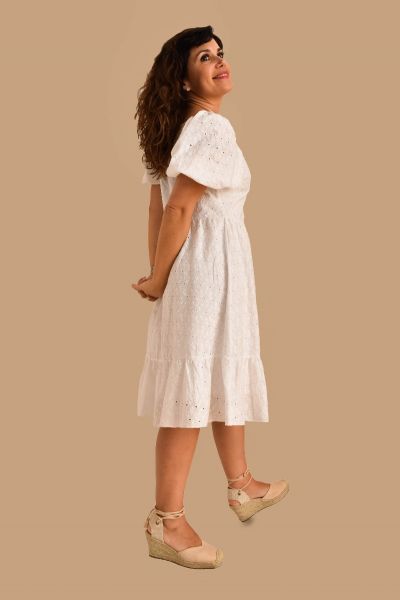 Vestido bordado inglês